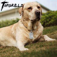 TOPGRILLZ Cat Dog ID Tag Engraved Pendant Necklace for Cat Puppy Dog Tag Pendant Fashion Accessories