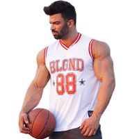 Summer New Gym Clothing Mens Tank Top Fitness Workout Quick Drying Mesh Basketball Vest Sportswear Tops Bodybuilding Tanktop