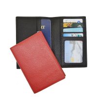 100% Genuine Cowhide Leather Passport Holder Soft Solid Candy Color Composite Package Cover For the Passport Wallet Card Holders