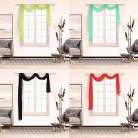 【LZ】✼  Voile Cortina Valance Cortinas Net todas as cores Pelmet 1pc