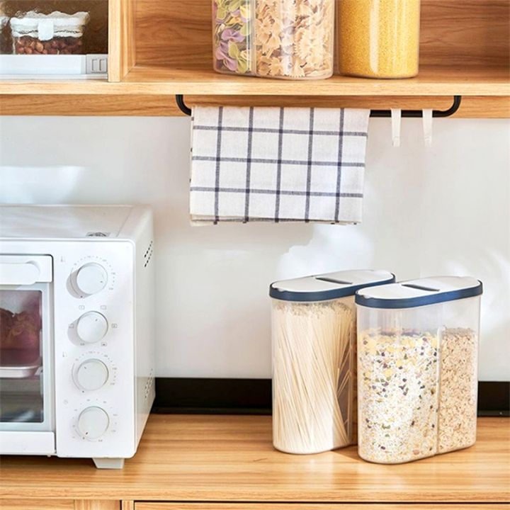 กล่องเก็บของพลาสติกเครื่องจ่ายซีเรียลข้าวอาหารธัญพืชถังอุปกรณ์เสริมสำหรับห้องครัว