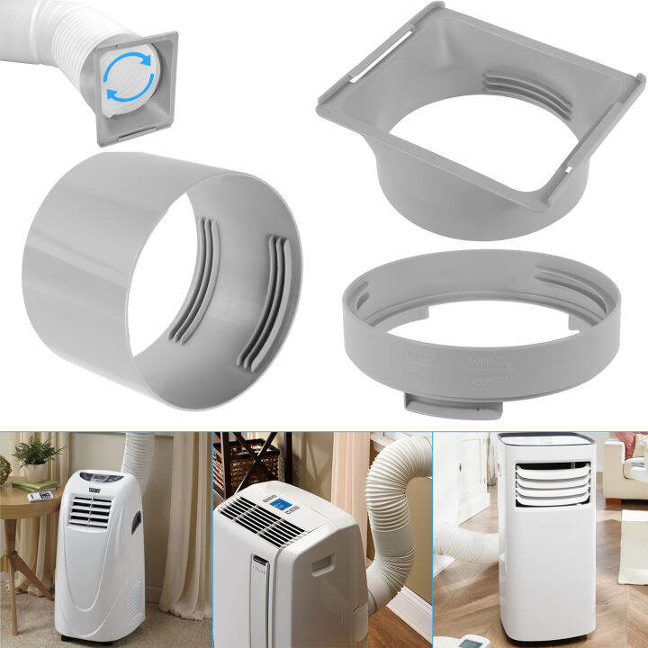 Portable AC Exhaust Hose Connector Clockwise Counterclockwise AC