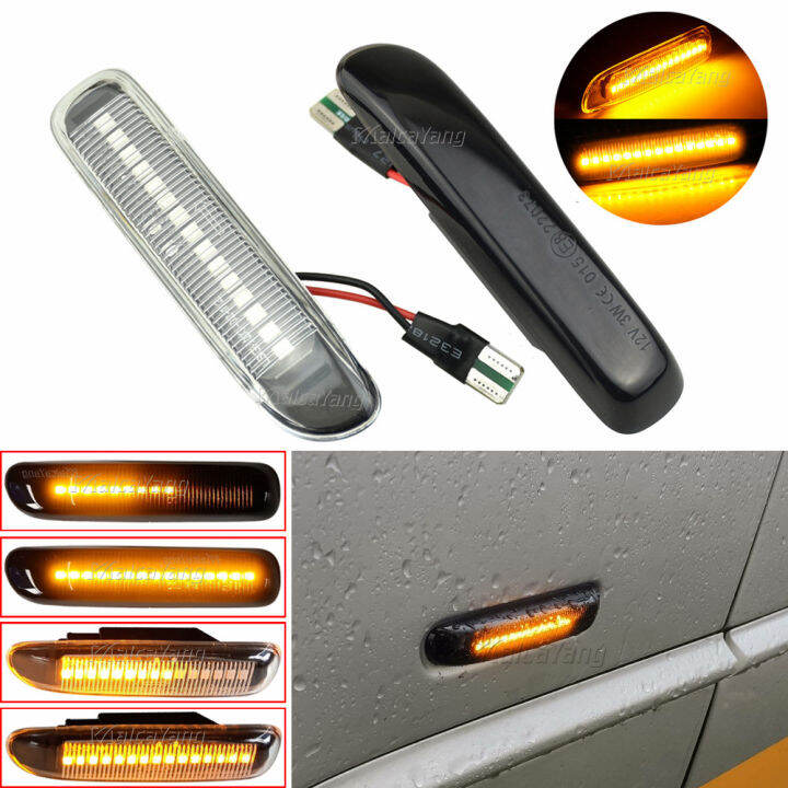 Dynamic Flashing For BMW E46 3 Series Limo Coupe Compact Cabriolet Touring LED Side Marker
