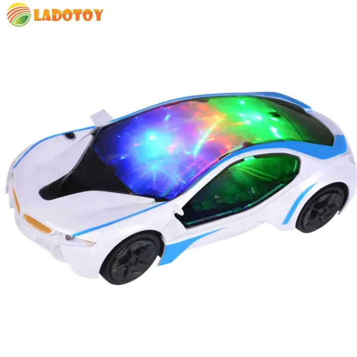 3D Universal Electric Car Toy LED Flashing Light Music Sound Kids Gift