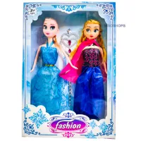 ตุ๊กตาบาร์บี้เจ้าหญิง Fashion Barbies น่ารักๆ แพคคู่ มีคฑา กล่องใหญ่