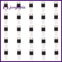 JUNGLEPIA 10ชิ้นตัวควบคุมแรงดันไฟฟ้า L7805CV 5 V 1.5ชุดควบคุมแรงดันไฟฟ้าบวก5ที่จ่ายกระแสไฟฟ้าไป-220