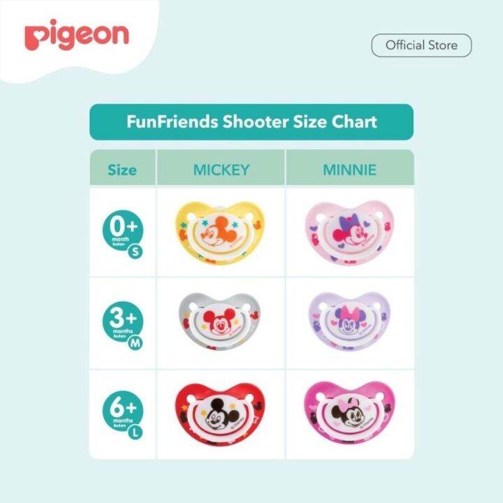 pigeon-pacifier-funfriends-ดิสนีย์-ไมค์-และมินนี่-ไซซ์-s-m-l-ตัวเก็บประจุ-สําหรับเด็ก