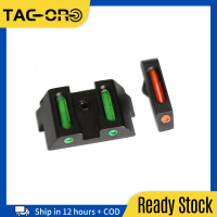 TAC-OR ด้านหน้าด้านหลังไฟเบอร์ออปติก Combat Sight Fit Glock รุ่นมาตรฐาน