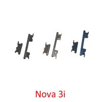 ปุ่มปรับระดับเสียงโทรศัพท์เหมาะสำหรับ Huawei Nova 3I ใหม่ของแท้คีย์ด้านข้างกรอบกรอบโทรศัพท์เปิดปิดสีดำเงินอะไหล่ทดแทน