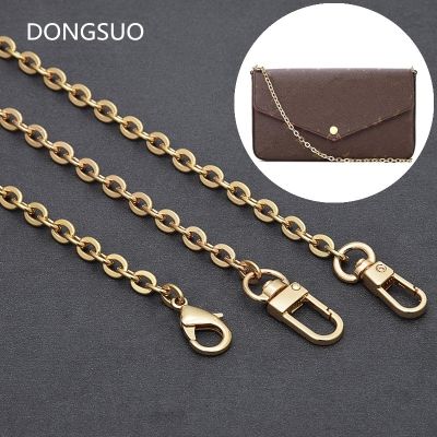 【CW】 O shape Aluminum chain 0.6CM 6MM straight gold designer purse bag strap handle replacement Accessories Hardware quality