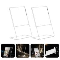 【CW】❧  3/2 Pcs Display Flyer Holder Table Menu Ad Frame Wall Mounted Business Card Desktop Storage Rack