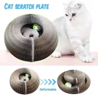 【LZ】☏✆  Cat Raspador Brinquedos para Gatos Raspador Cat Acessórios Cat Bell Ringing Órgão Mágico Cats Scratch Board Pendurado Caterpillar Dragonfly Toy EVA Ball