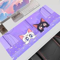 แผ่นรองเม้าส์ขนาดใหญ่ Kawaii Purple Office Fur Pad แผ่นรองเม้าส์ 400x900 แผ่นรองเม้าส์ศิลปะยาง แผ่นรองเม้าส์สำหรับแล็ปท็อป