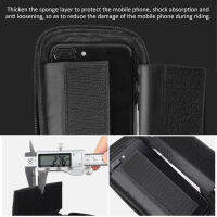 6.2inch Cycling Sticker With Lights EVA Accessories Portable Front Frame Bike Phone Bag Zipper Touch Screen Waterproof