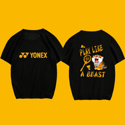 【new】👕💥 Yonex ใหม่ เสื้อกีฬาแบดมินตัน แขนสั้น ทรงหลวม แห้งเร็ว ขนาดใหญ่ สําหรับผู้ชาย และผู้หญิง 2023