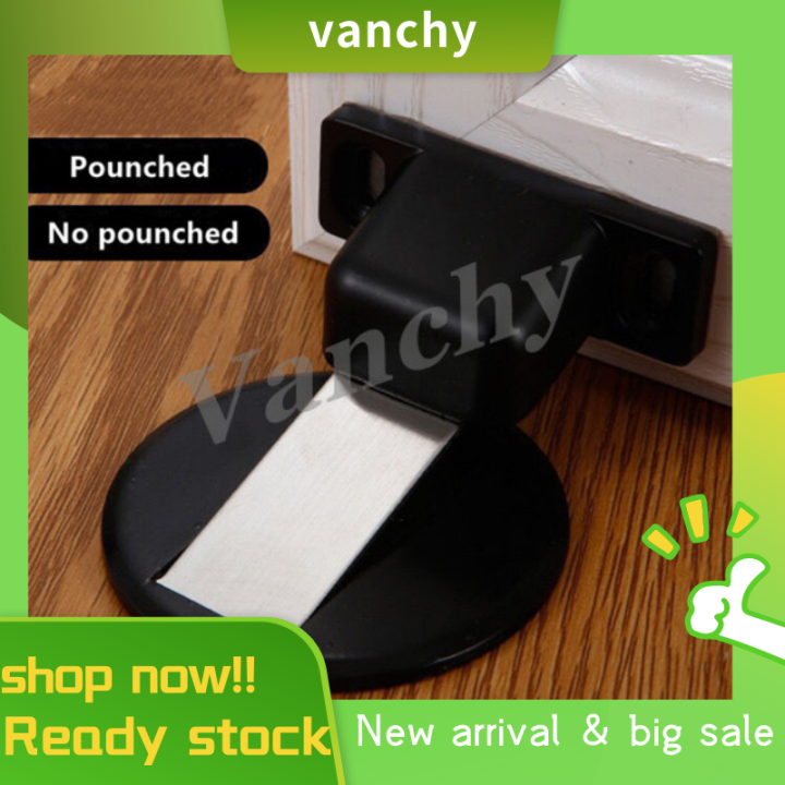 Vanchy Door Catch Stopper Magnetic Stainless Steel 3M Adhesive Tape Non ...