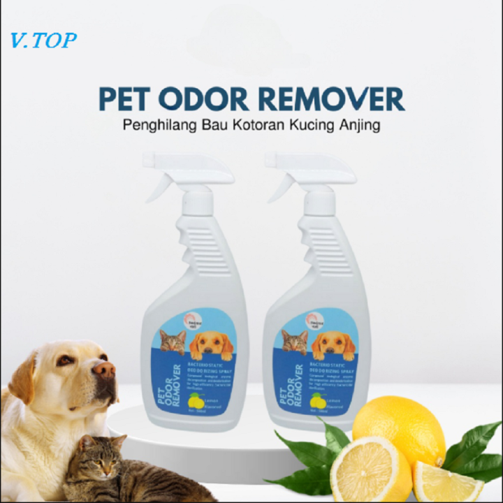 V.TOP Penghilang Bau Kotoran Kucing Anjing Disinfectant Spray 500ml