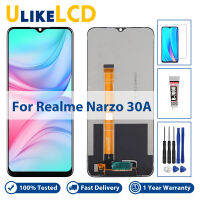 6.5 "LCD สำหรับ Realme Narzo 30A จอแสดงผล LCD Touch Screen Digitizer Assembly เปลี่ยนอะไหล่ซ่อมสำหรับ Narzo30A RMX3171 LCD เครื่องมือฟรี