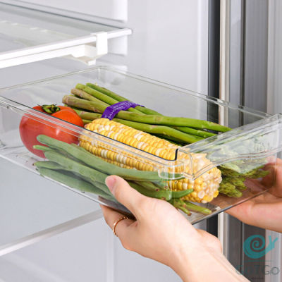 GotGo กล่องเก็บของในตู้เย็น กล่องไข่ กล่องผักและผลไม้ ลิ้นชักเก็บของตู้เย็น  refrigerator storage box