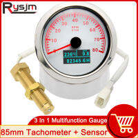 HD 30004000600070008000 RPM Tachometer Sensor 3 In 1 Tacho Meter อุณหภูมิน้ำเครื่องวัดความดันน้ำมัน PSI สำหรับ Marine เรือ