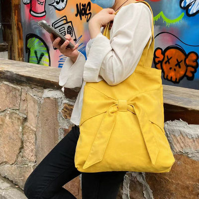 New Women Girls Fashion Sweet Bowknot Single Shoulder Bag Casual Large Capacity Tote Bag Female Handbags