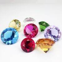 【CC】▥☽  hbl 40mm Colors Glass FengShui Ornaments Wedding Miniatures Accessories Gifts