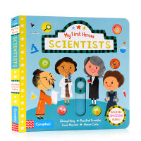 200-100 original English picture book my first Heroes series first acquaintances scientists young and young organ operation book scientific knowledge cognition enlightenment parent-child interaction paperboard book produced by Campbell