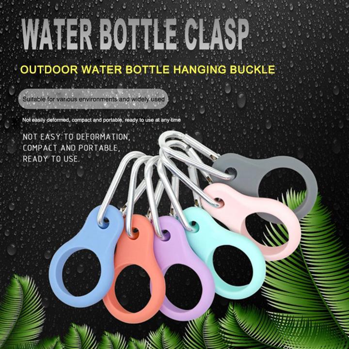 Silicone Water Bottle Buckle Portable Kettle Carabiners with