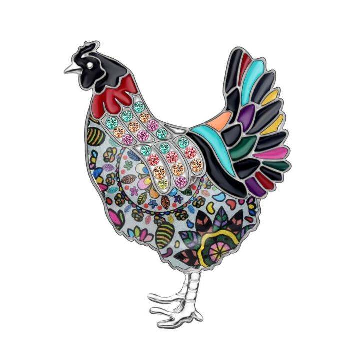 bonsny-enamel-alloy-cute-hen-chicken-brooches-clothes-scarf-pin-fashion-animal-jewelry-for-women-girls-gift-charms-decoration-headbands