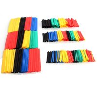 70/127/164/328/530Pcs Assorted Heat Shrink Tubing 2 : 1 Cable Sleeve Wrap Set Insulated Shrinkable Thermoresistant Tube Cable Management