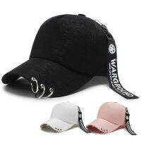 Korean baseball cap streamer hip-hop cap for women visor cap casual wild hipster street cap for men cap 【JULY]