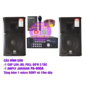 HCMCOMBO DÀN KARAOKE LOA 3 TẤC AMPLY PA-600A