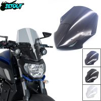 อุปกรณ์เสริมรถจักรยานยนต์ใหม่สำหรับ MT07 FZ07 2018-2020 MT-07 FZ-07มอเตอร์สปอร์ตกระจกกระบังแสงกระจกบังลมเดินทางกระจกบังลม