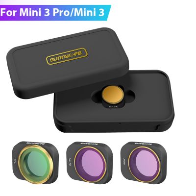 ดั้งเดิม! Sunnylife ตัวกรองแสงสำหรับกล้องสำหรับ DJI Mini 3อะไหล่ MCUV CPL ND NDPL 4/8/16/32เลนส์ชุดตัวกรองสำหรับ Mini 3 Pro อุปกรณ์โดรน