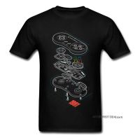 เสื้อยืดGamer T ShirtชายController Anatomy Tees Hip Hop StreetwearนักเรียนอาเขตTshirtเสื้อผ้าสีดำผ้าฝ้าย