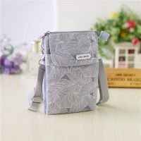 Idyllic Leaf Fabric 5-Layer Messenger Mobile Phone Bag Case Shoulder Bag Purse Pouch Handbag Wallet Womens Bag Tote Bag 2023