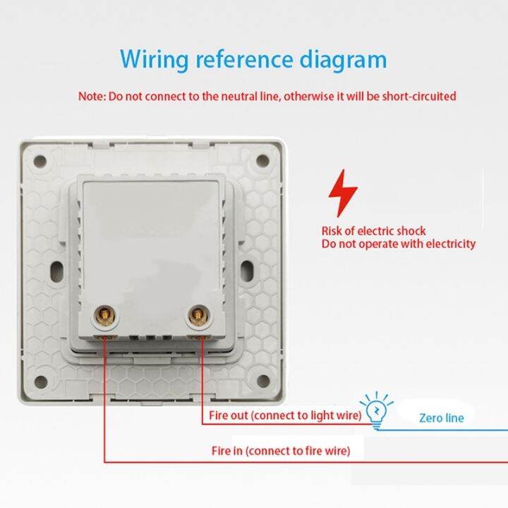 เครื่องตรวจจับสวิตช์ติดผนังสวิตช์ควบคุมไฟอัจฉริยะ220v-เครื่องช่วยฟังเซ็นเซอร์เปิดปิดอัตโนมัติอัจฉริยะสวิตช์ไฟชุดการเหนี่ยวนำ