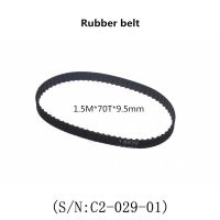 เข็มขัดจับเวลาความกว้างสายพานอุตสาหกรรม1.5M X 70T X 9.5Mm สำหรับ Cj0618เครื่องกลึงโลหะขนาดเล็กชิ้นส่วนกลึง C3 C2แมตต์ตะวันตก