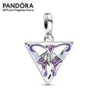 Pandora ME Butterfly sterling silver medallion with purple lilac and blue enamel เครื่องประดับ   ชาร์ม ชาร์มสีเงิน สีเงิน ชาร์มเงิน เงิน ชาร์มสร้อยข้อมือ ชาร์มแพนดอร่า แพนดอร่า