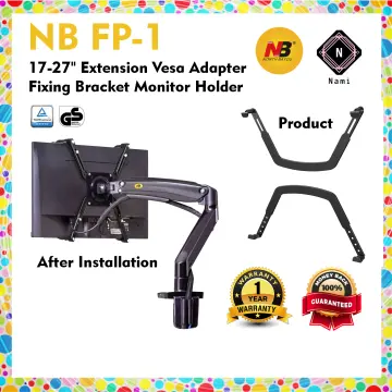 NB FP-1 Extension VESA Adapter Fixing Bracket Monitor Holder for 17-27 Inch  No Mounting Hole Monitors