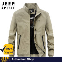 JEEP SPIRIT 2022แจ็คเก็ตคอตั้งของผู้ชาย,เสื้อคลุมบางๆระบายอากาศลำลองเสื้อแจ็คเก็ตบอมเบอร์ใหม่