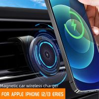 30W Fast Wireless Charger For iPhone 13 Pro Max Mini Car Phone Charger Holder Rotate Magnetic Wireless Charger Phone Accessories