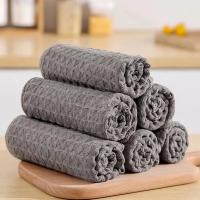 Premium Microfiber Kitchen Cleaning Towels Thick Dish Rags Waffle Weave Washcloths Dish Cloths Ultra Absorbent Odor Free 10 Pack Dish Cloth  Towels