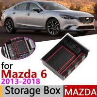 【❁】 GA Auto Lhr สำหรับ Mazda 6 GJ GL Atenza Mazda6 MK3 2013 ~ 2018กล่องกล่องเก็บจัดเก็บรถ Organizer อุปกรณ์เสริม2014 2015 2016 2017