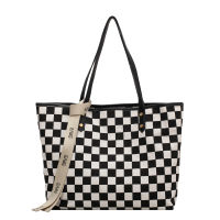 Tote Shoulder bags for Women Bags Plaid canvas shopper Bags Satchel Ladies Top Handle Designer travel Woman Handbag Luxury Brand