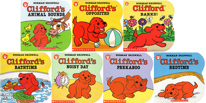 clifford-the-great-red-dog-clifford-s-series-paperboard-books-7-english-original-picture-books-childrens-english-enlightenment-cognition-paperboard-books-parent-child-interactive-books