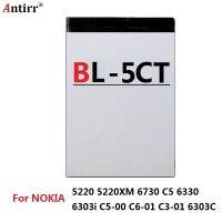 【】 Wijaya online BL5CT BL-5CT 3.7V 1050MAh ชาร์จได้3720โทรศัพท์5220 5220XM 6303i 6750 6330 C5 C5-02 C5-00 C5-00i