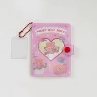 Cartoon Small Bear Photo Album Cartoon Cute Transparent Mini Photocard Holder 3 Inch Idol Cards Collection Book Home Decoration  Photo Albums
