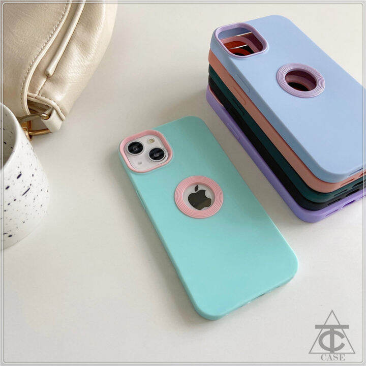 เคสโทรศัพท์-tpu-แบบนิ่มสำหรับ-iphone-เคสโทรศัพท์แฟชั่นมีรูกันกระแทกพร้อมโลโก้และรูสำหรับ-iphone-13-12-11-pro-max-xs-xr-x-8-7-plus-se-2020-6-6s-plus