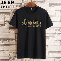 JEEP SPIRIT เสื้อยืดผู้ชายผ้าวิสคอตตอน,เสื้อสเวตเชิ้ตแฟชั่นคอกลมลำลองสำหรับเดินทาง